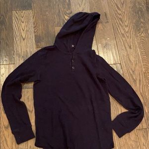 Vince Navy Hooded Sweater